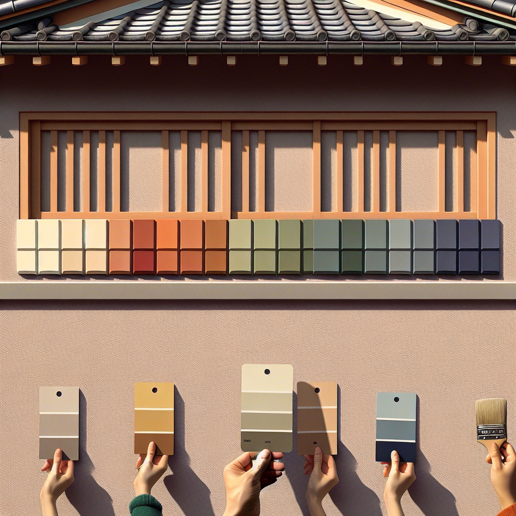 試し塗りで色選びをサポート