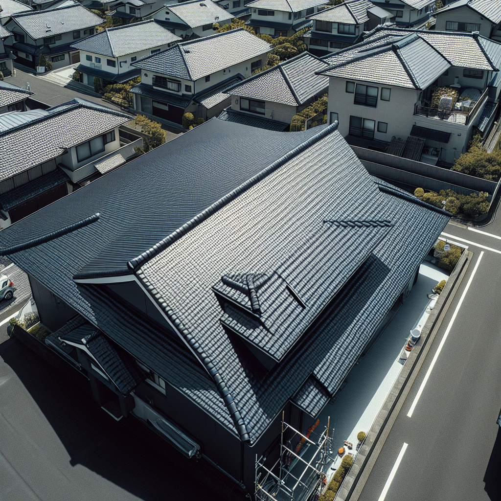 施工後の生駒市S様邸（遮熱塗装でシャープな仕上がり）