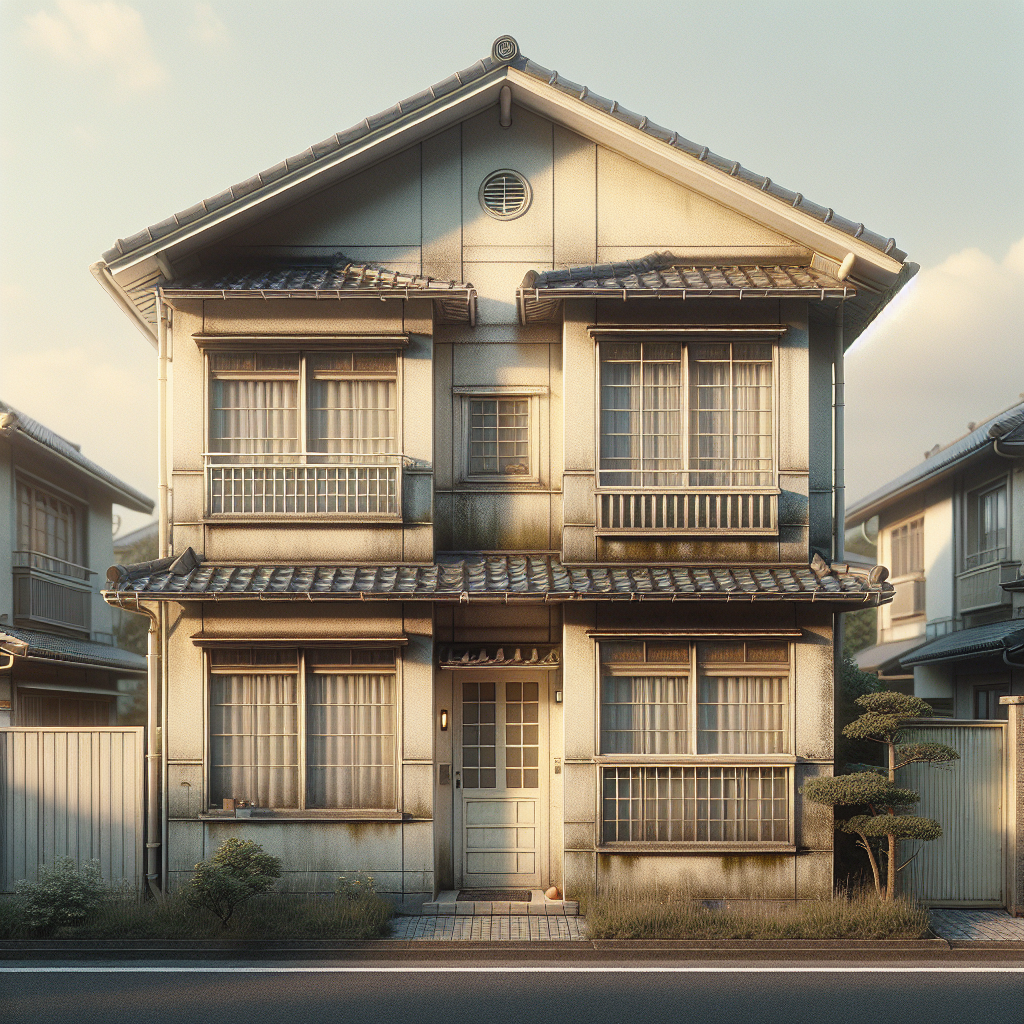 施工前の香芝市M様邸（外壁の汚れ・カビ）